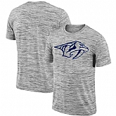Nashville Predators 2018 Heathered Black Sideline Legend Velocity Travel Performance T-Shirt,baseball caps,new era cap wholesale,wholesale hats